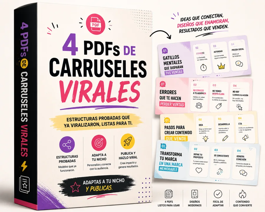 4 PDFs de Carruseles Virales